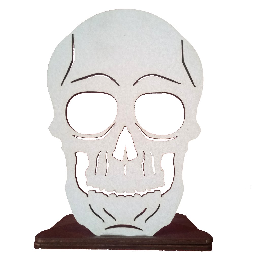Świecznik czaszka halloweenowa