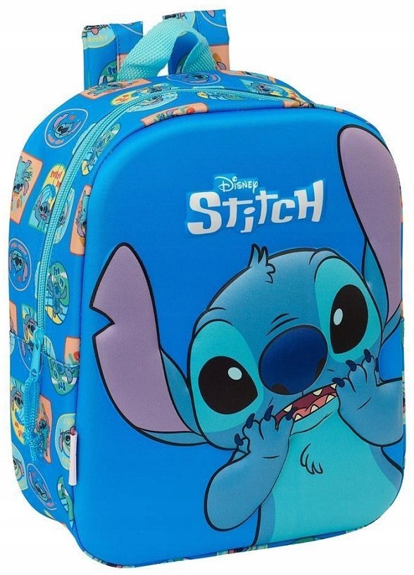 PLECAK 3D do przedszkola 27 cm Disney STITCH jednokomorowy