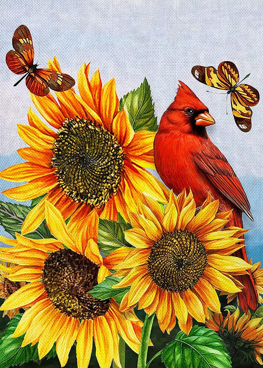 DIAMENTOWY OBRAZ DIY WYKLEJANIE SŁONECZNIKI 30x40