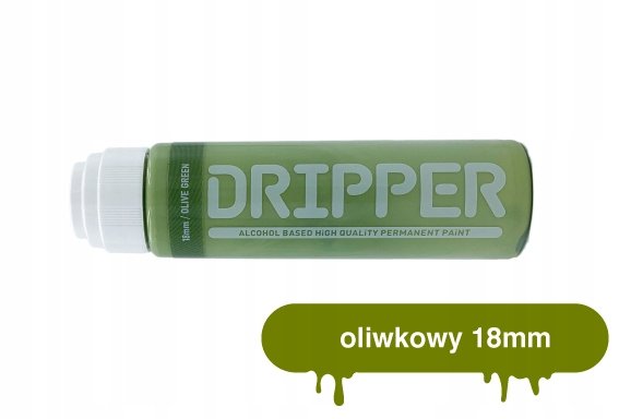 Marker dekoracyjny mop DRIPPER 18mm oliwkowy