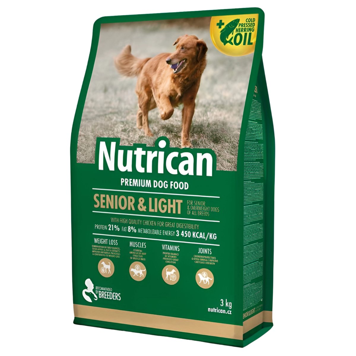 Nutrican Premium Senior & Light Kurczak Sucha Karma Dla Psów Starszych Otyłych 3 Kg