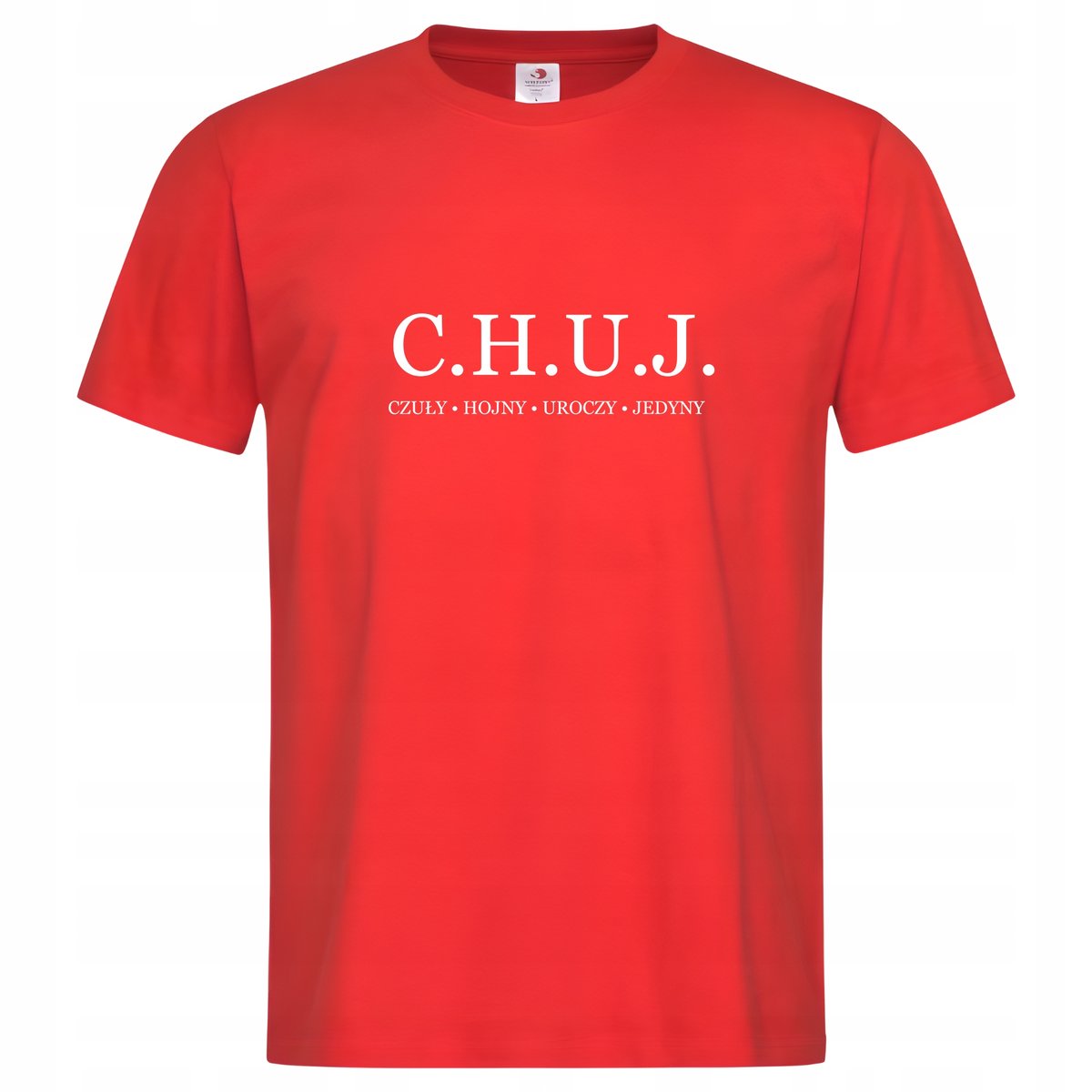 Koszulka męska C.H.U.J. akronim Czuły Hojny Uroczy Jedyny śmieszny prezent