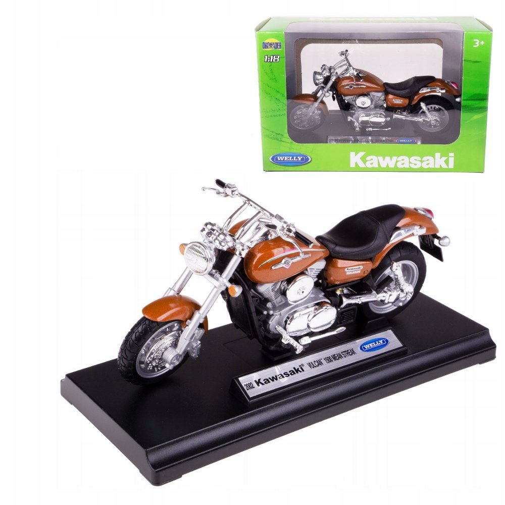 Kawasaki Vulcan 1500 2002 model skala 1:18 Welly