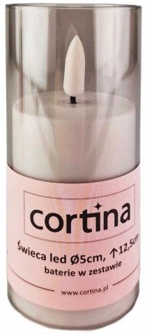 ŚWIECA LED DEKORACYJNA EFEKT PŁOMIENIA ŚWIECZKA WKŁAD NA BATERIE 12,5CM