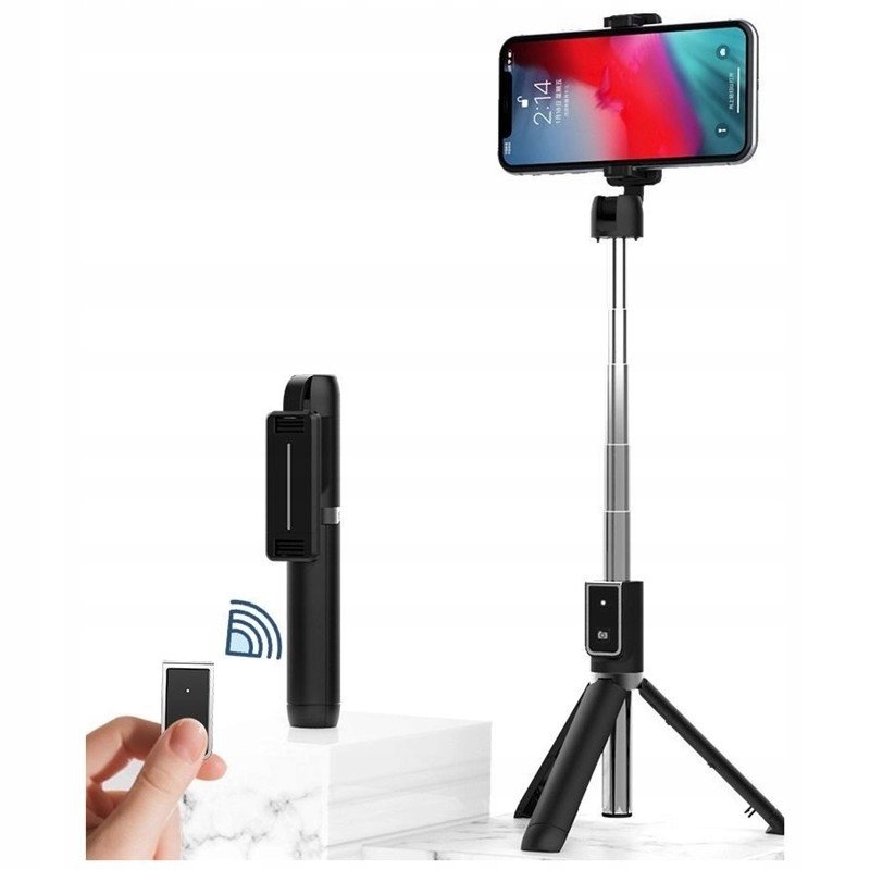 Uchwyt Selfie Stick + Tripod Na Telefon Bluetooth Phone Holder