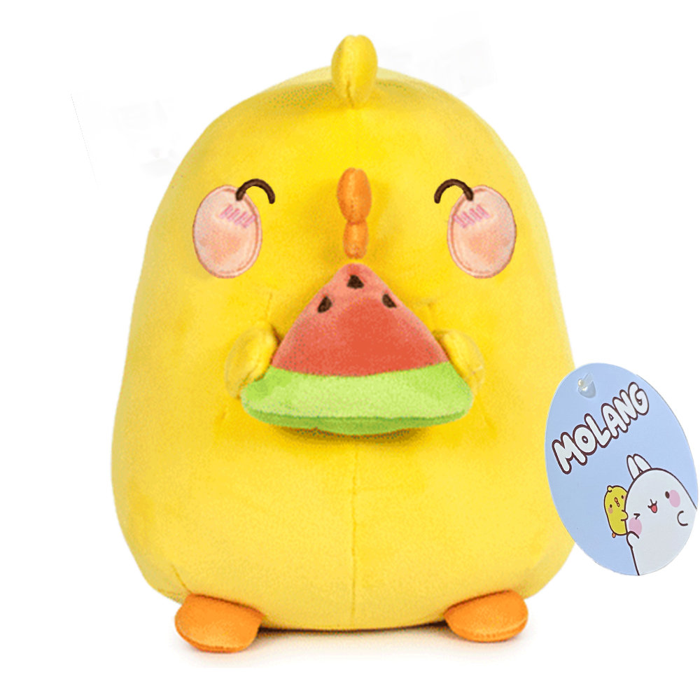 MOLANG DUŻA MASKOTKA KURCZACZEK PIU PIU 27CM Z ARBUZEM ORYGINALNY PLUSZAK