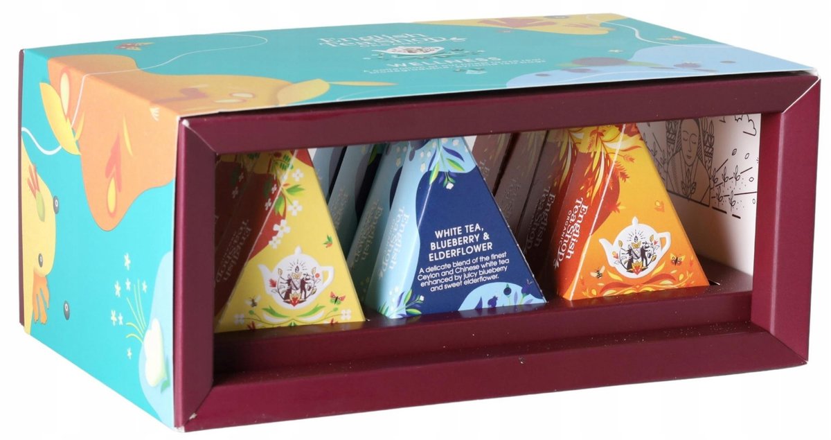 Zestaw 12 Piramidek Wellness - Herbaty Ekologiczne w 3 Smakach