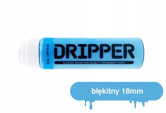 Marker dekoracyjny mop DRIPPER 18mm błękitny