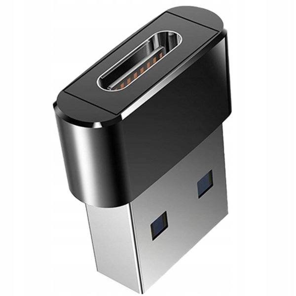 Adapter Z Typ C Type-C Usbc Na Usb Usb-A Otg Czarn Phone Holder