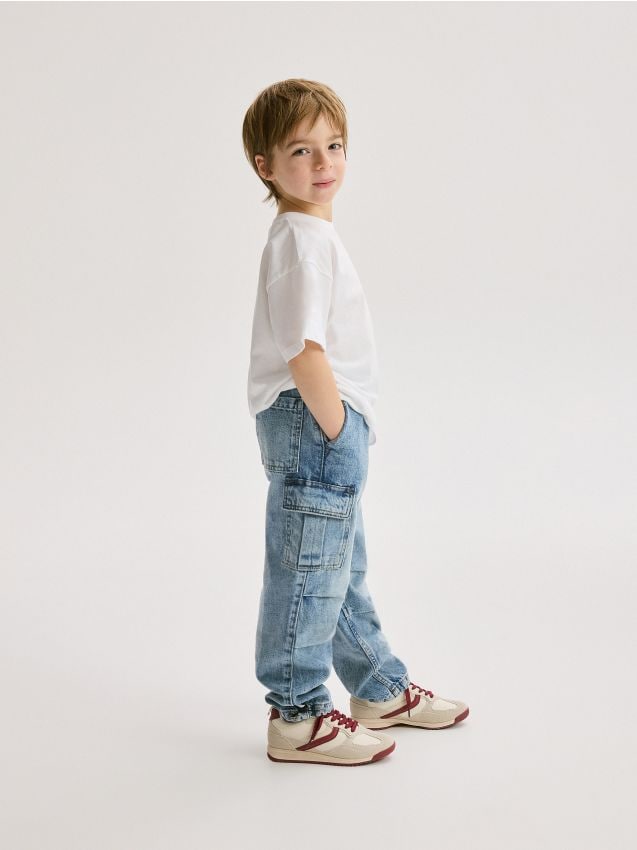 Reserved - Classic denim jogger - niebieski