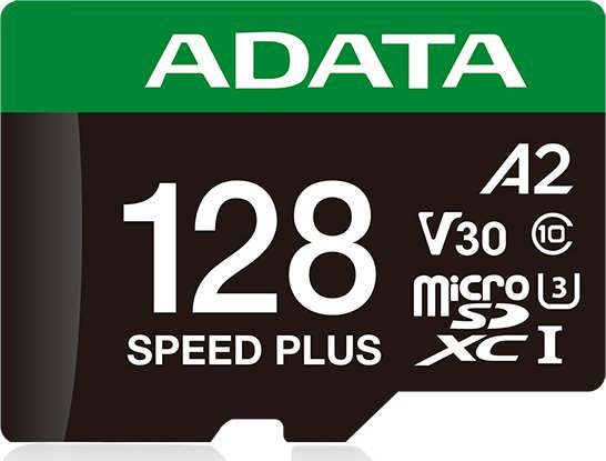 Karta ADATA Speed Plus MicroSDXC 128 GB Class 3 UHS-I/U3 A2 V30 UD128GUI3V30A2SP-RA1