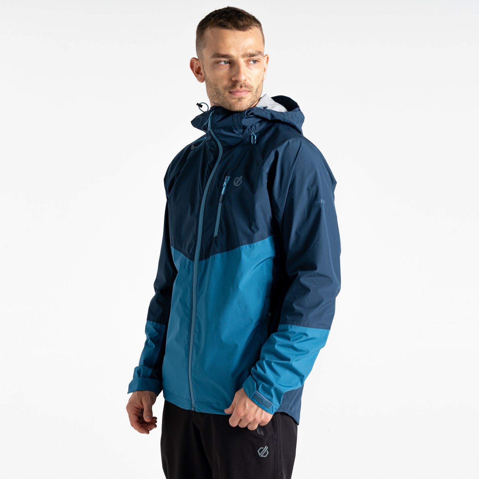 Dare 2b - Męska Kurtka Przeciwdeszczowa Breathe Out Niebieski, Rozmiar: XXXXL