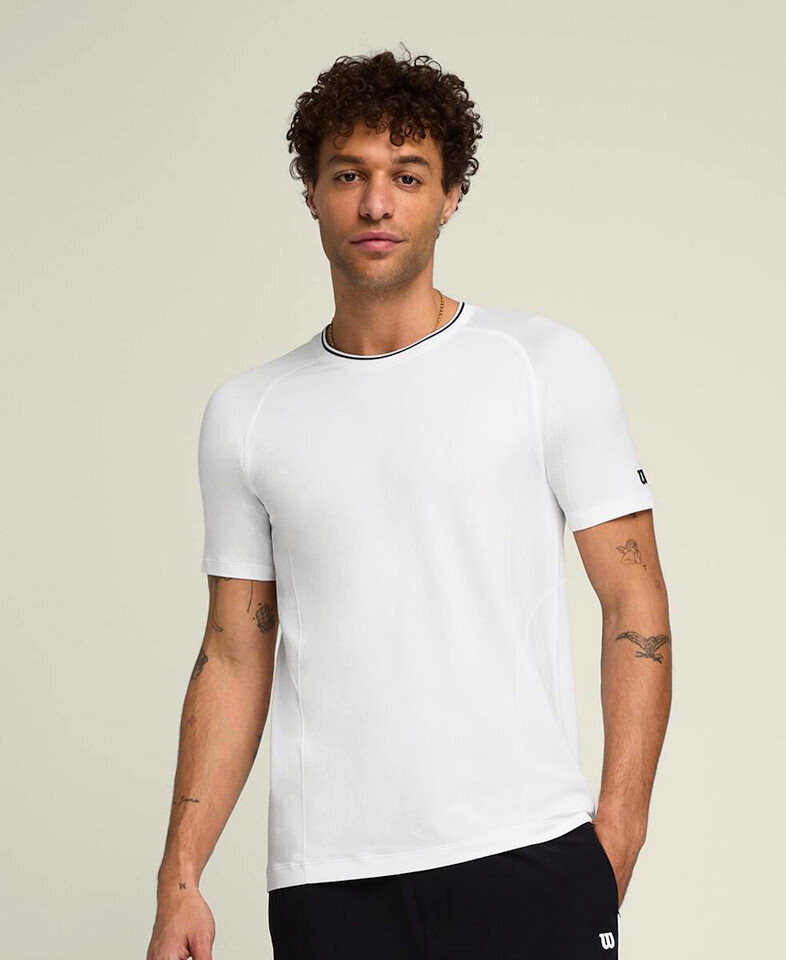 Koszulka męska Wilson M Team Seamless Crew Bright White L