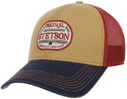 Czapka Trucker Since 1865 Oval Logo by Stetson, niebiesko-czerwony, One Size