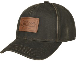 Czapka Leather Patch by Stetson, brązowy, One Size