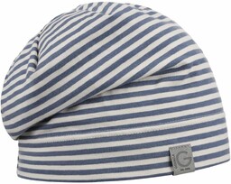 Czapka Beanie Twotone Stripes by Gebeana, niebieski, One Size