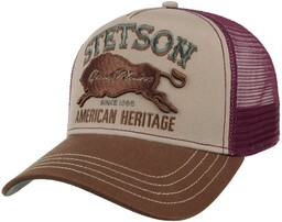 Czapka Trucker The Plains by Stetson, bordowy, One Size
