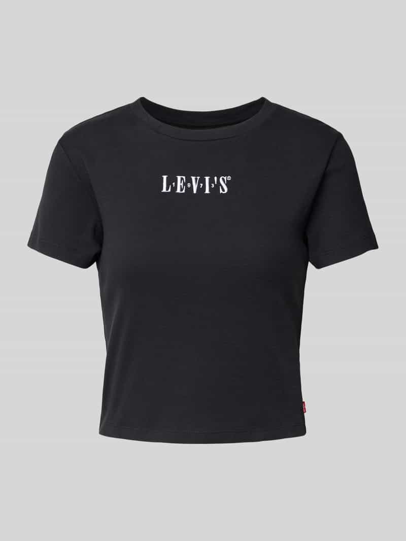 T-shirt krótki z wyhaftowanym logo