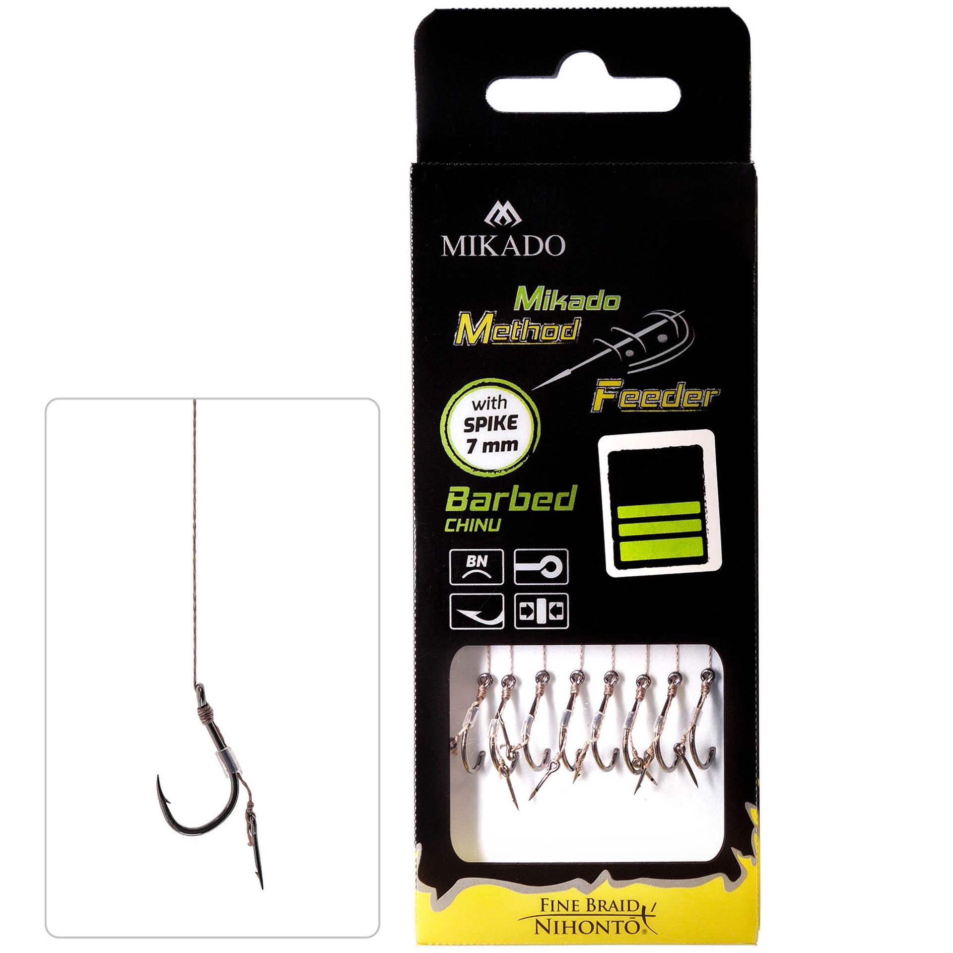 MIKADO Przypony Method z igłą roz. 10 (plecionka)