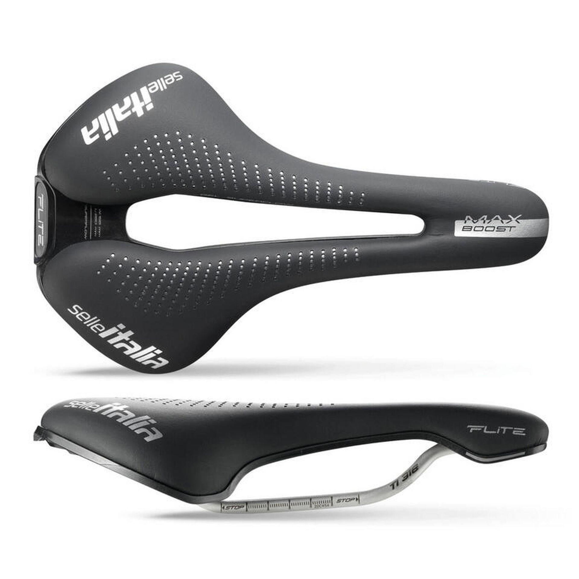 Selle Italia Italia Max Flite Boost Gel TI Superflow Saddle, black L3 | 155mm 2021 Siodełka szosowe 308154001