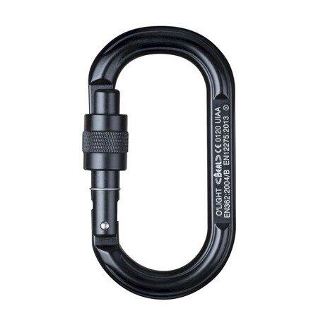 Karabinek wspinaczkowy zakręcany Beal O'LIGHT black - ONESIZE