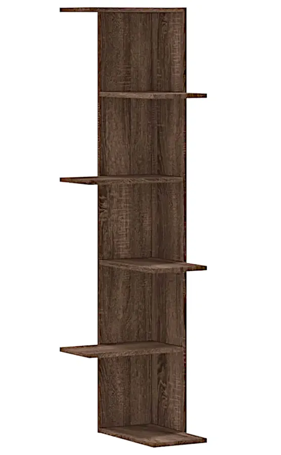 Elegancka półka ścienna brązowy dąb Dąb K4-L25