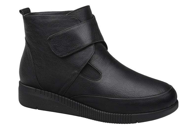 Trzewiki Botki NEPTUN Comfort Shoes NCS-1001-01H Black Czarne ocieplane Buty na Haluksy