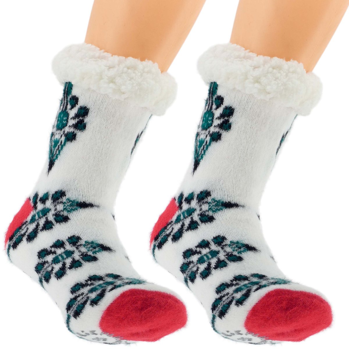 CIEPŁE DAMSKIE SKARPETY ZIMOWE PARZENICA GÓRALSKIE KAPCIE 36-41 CZERWONE