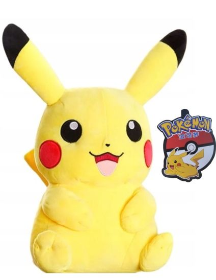 Pokemon Pikachu Oryginalny Miękka Poduszka Maskotka Pluszak 40 Cm