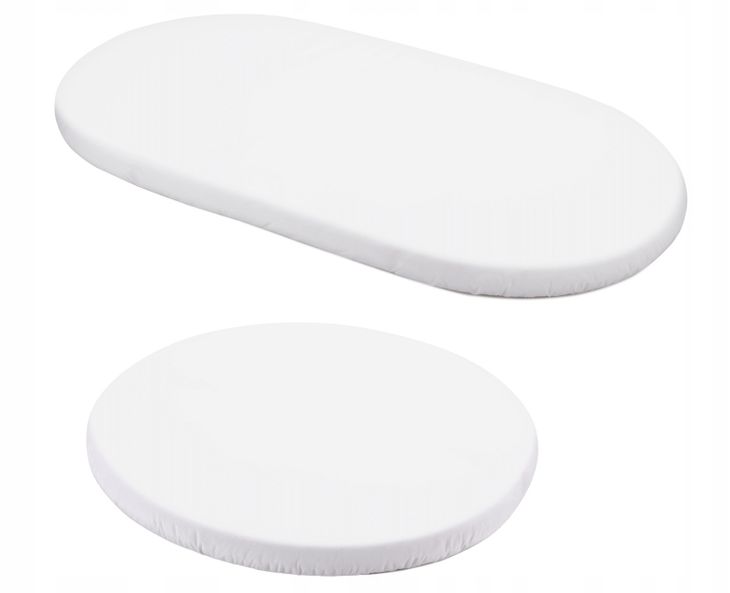 Waldin Zestaw bawełnianych prześcieradeł do owalnych łóżeczek 7w1