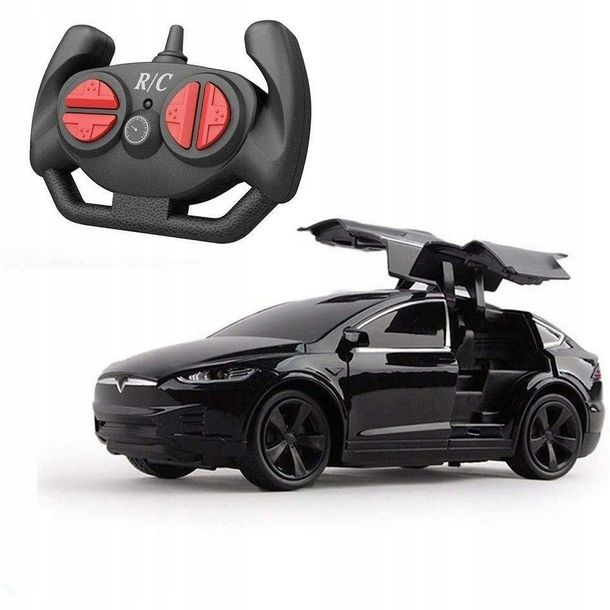 Zdalnie sterowane autko Tesla Efekty Świetlne Dźwiękowe 1:24 RC Tesla