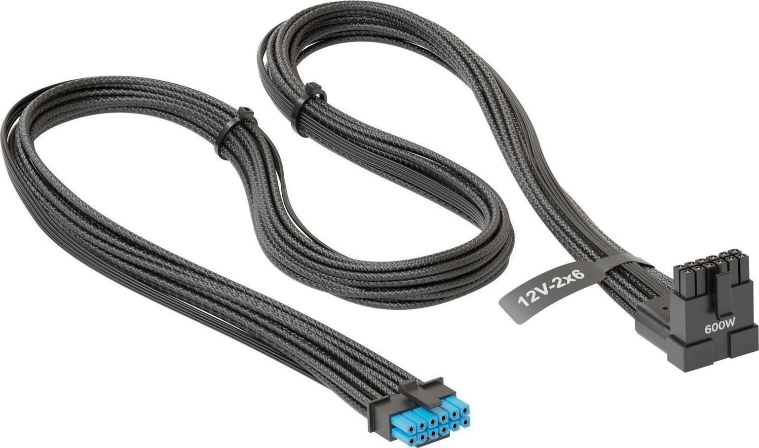 SeaSonic Kabel Seasonic 16-pin Gen 5 SS-16P-90-12V-2x6-600 Black 600W 700mm kątowy