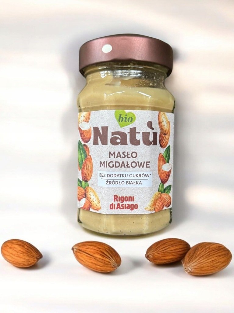 Masło Migdałowe Bez Dodatku Cukrów Rigioni Di Asiago 220G