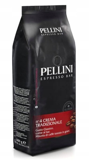 Kawa Ziarnista Mieszana Pellini N°4 Crema Tradizionale 1000 G