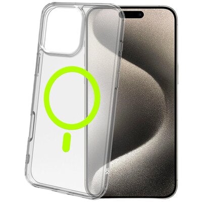 Etui CELLY Gelskinmag do Apple iPhone 16 Pro Przezroczysto-żółty