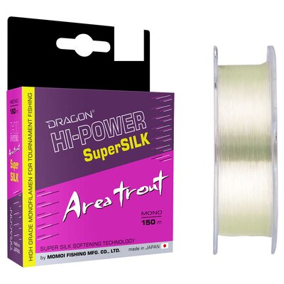 Żyłka DRAGON Hi-Power Super Silk Area Trout 0.20 mm / 150 m Jasnozielony