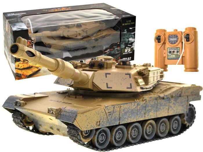 Sterowany CZOŁG M1A2 kamuflaż pustynny