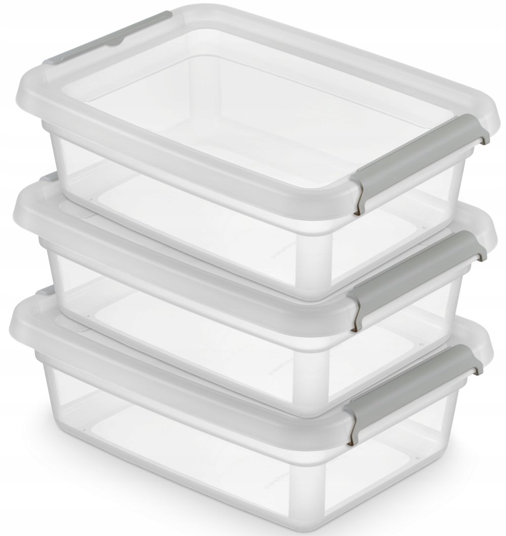 3 x pojemniki na żywność zestaw pojemników 1l