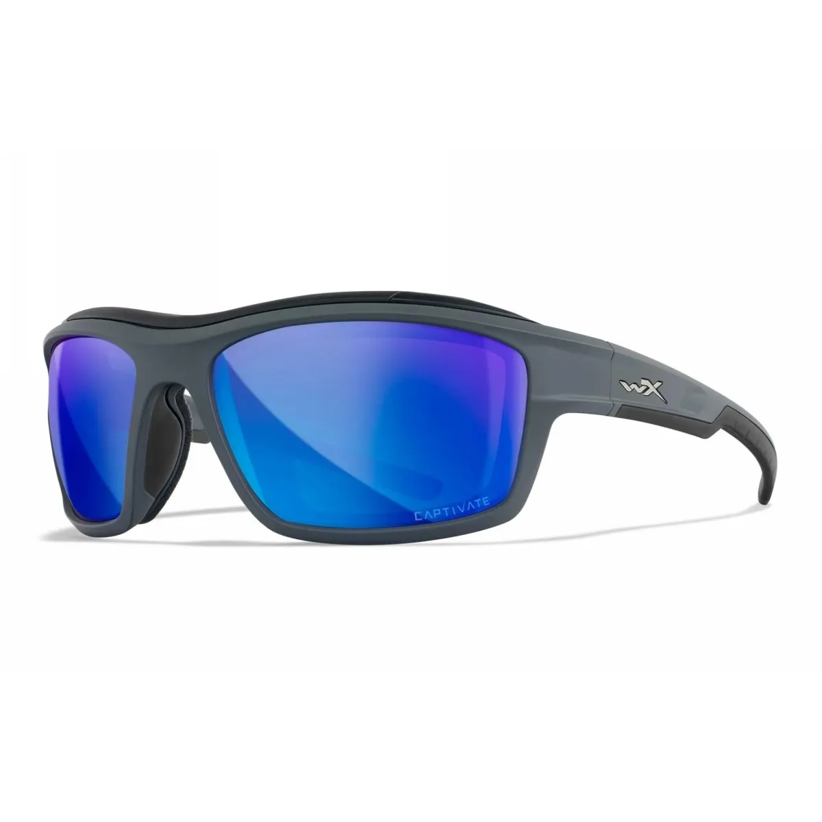 Okulary Taktyczne Wiley X OZONE Captivate Polarized Blue Mirror Matte Grey Frame