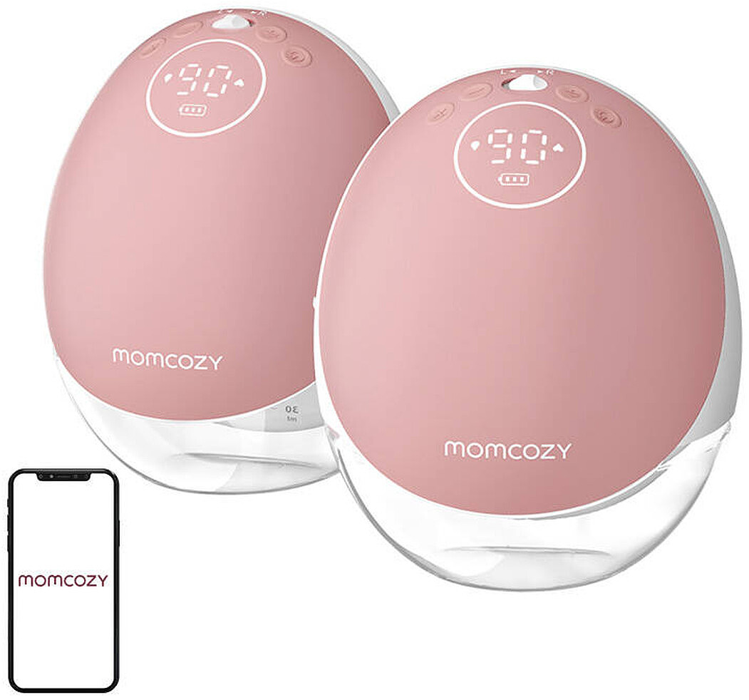 Laktator podwójny z aplikacją Momcozy M9 Czerwony