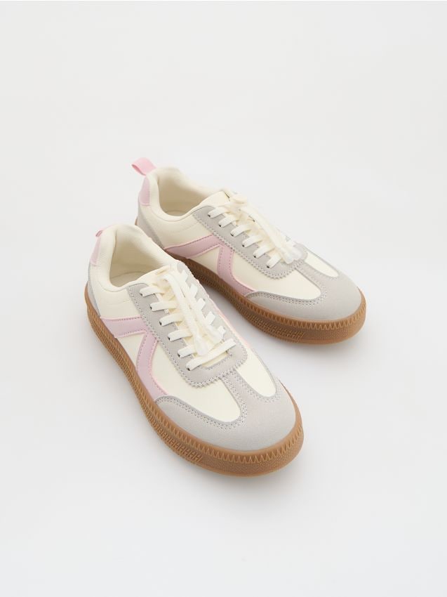 Reserved - Trampki ze stoperem - biały