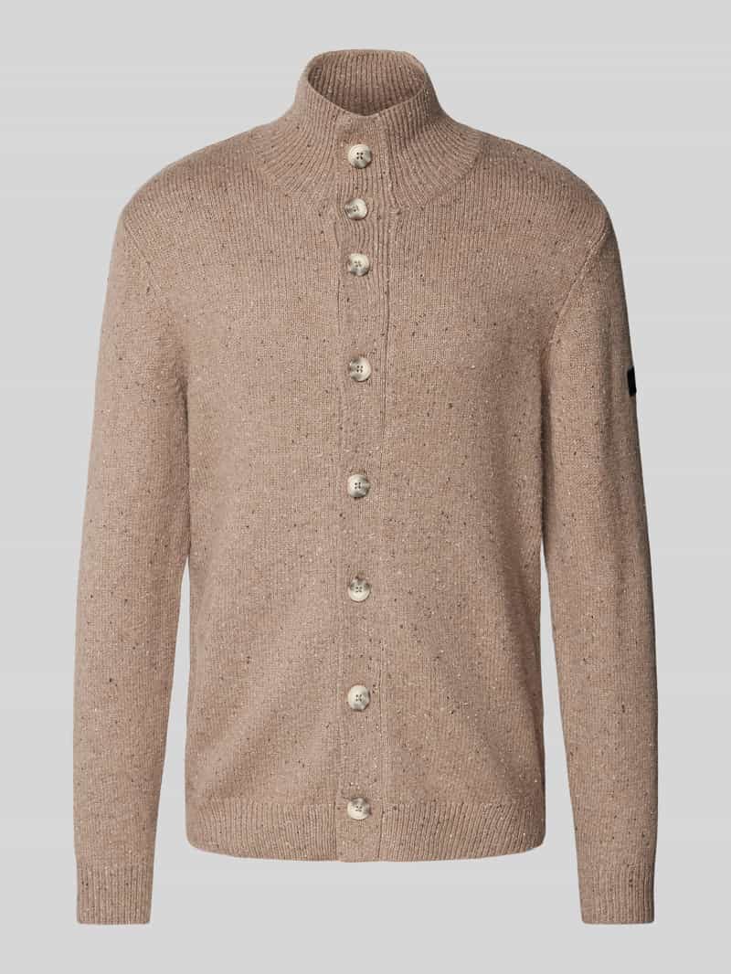 Kurtka z dzianiny o kroju regular fit z bawełną