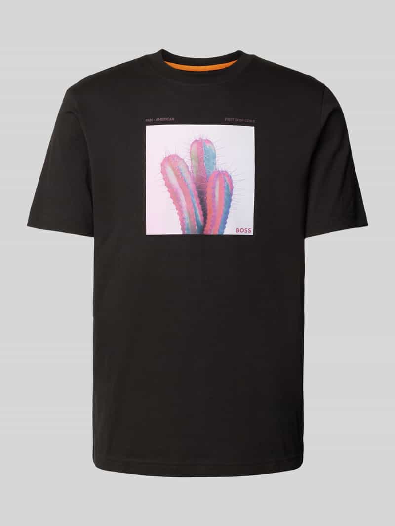 T-shirt z nadrukiem z logo model ‘mextour’