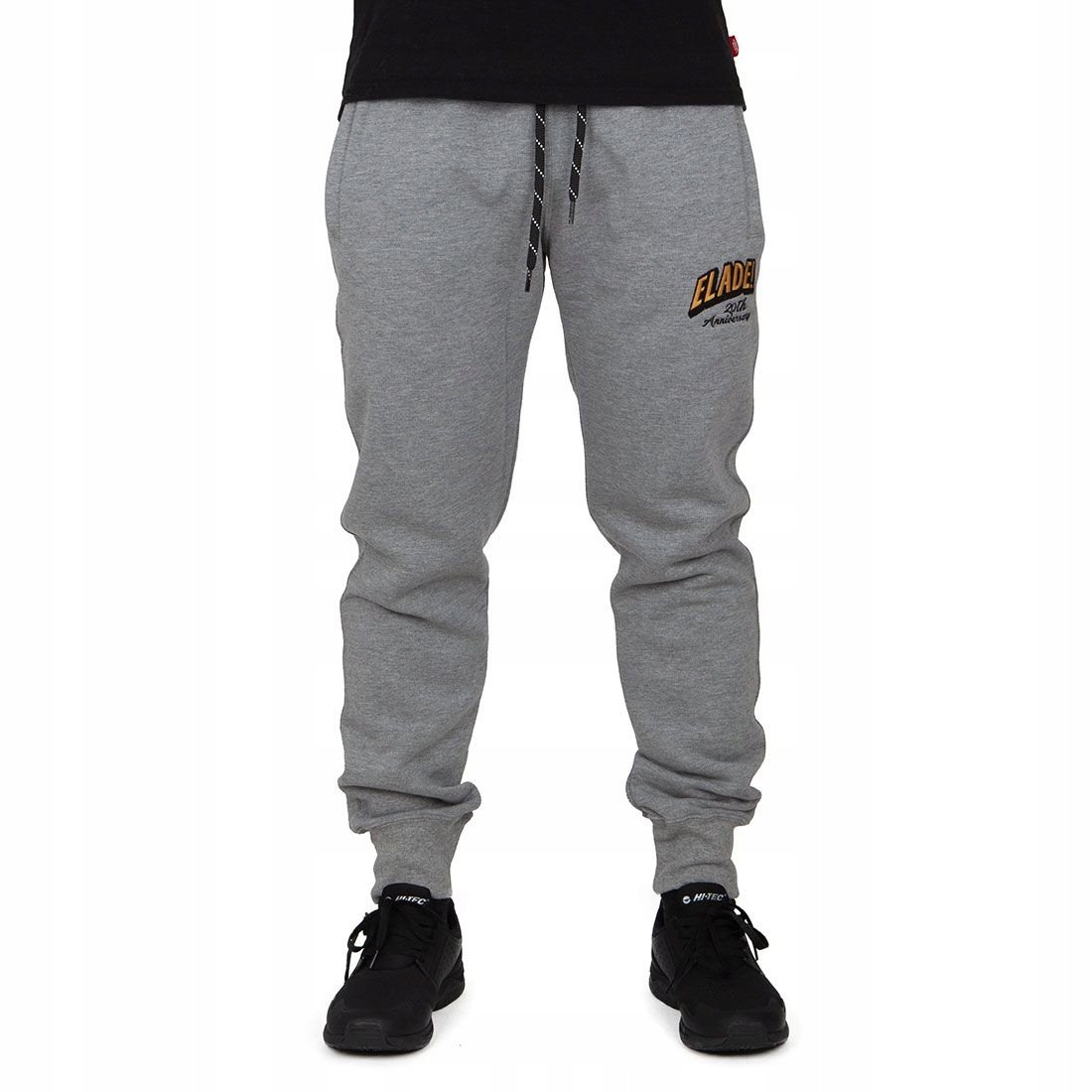 Spodnie Dresy Elade 20th kieszenie zip szare XL