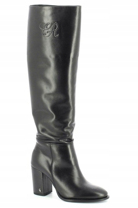 KOZAKI CARINII B8689-E50 CZARNE SKÓRA SŁUPEK R.38