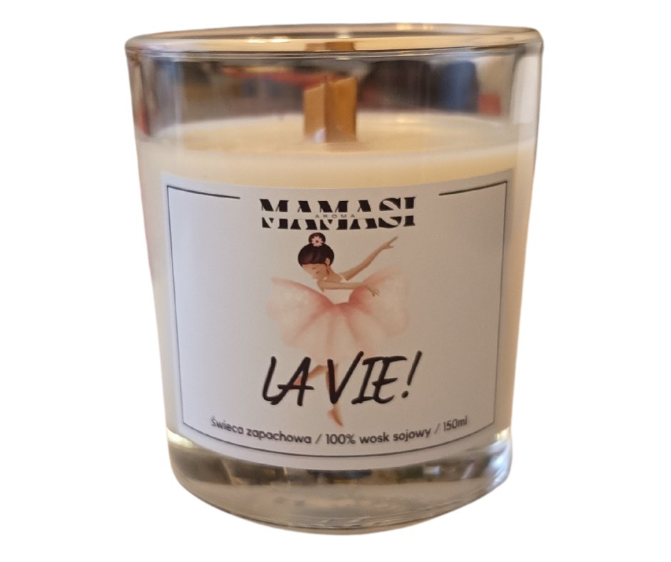 La Vie! Świeca Sojowa Zapachowa 150Ml/125G Drewniany Knot