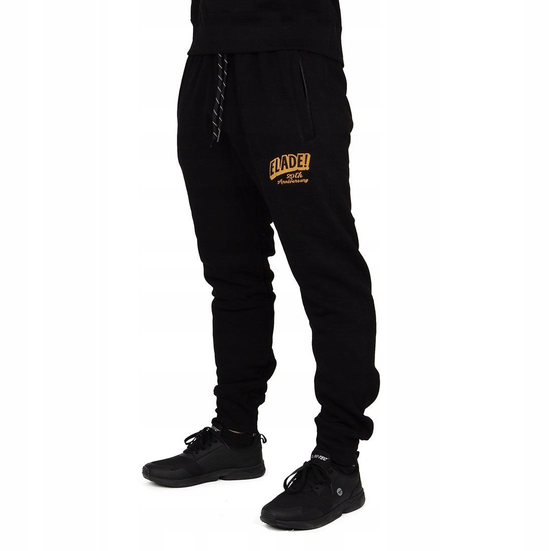 Spodnie Dresy Elade 20th kieszenie zip czarne XXL