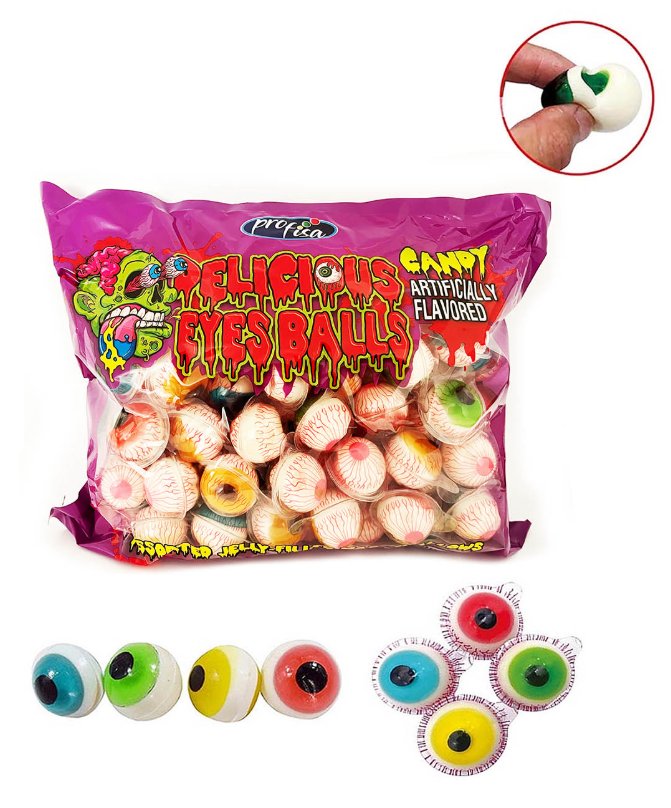 Żelki oczy Eyes Balls z sokiem 100szt x 10g