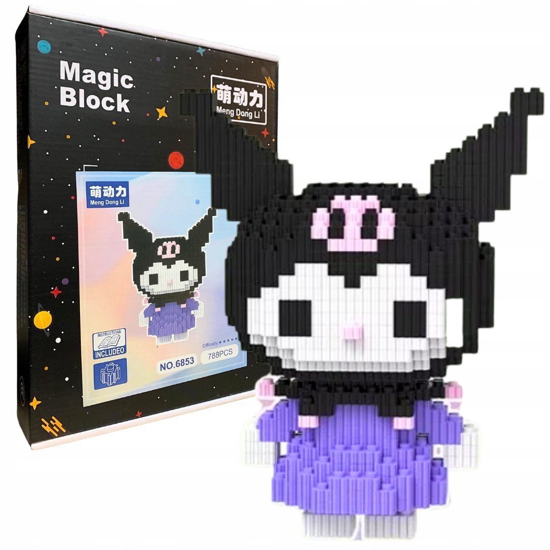 Zestaw Klocków Konstrukcyjnych Klocki Kuromi Sanrio Do Budowania 788 el.