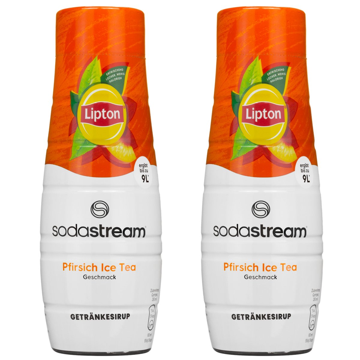2x SODASTREAM SYROP KONCENTRAT LIPTON ICE TEA BRZOSKWINIA SOK DO WODY